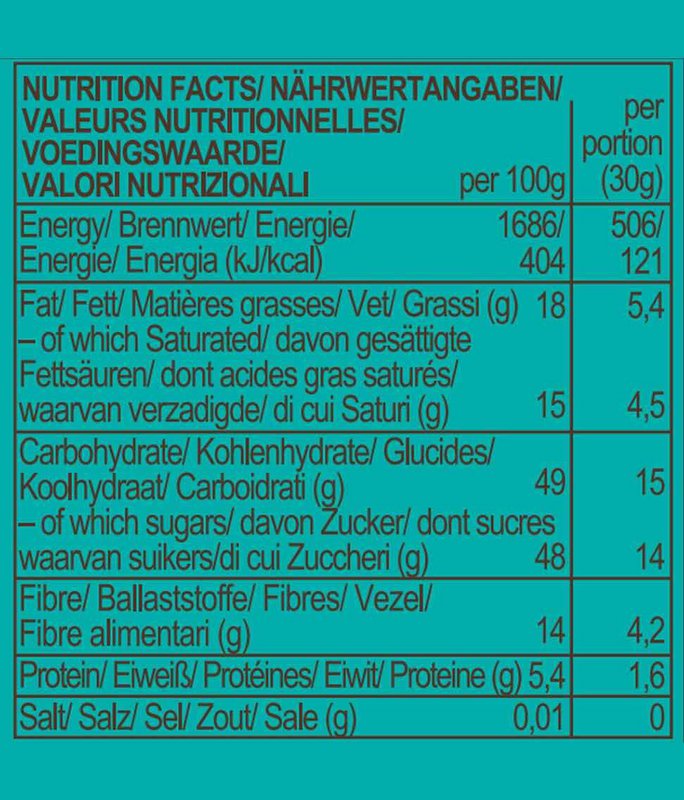 Chia & Coconut Bar, organic, Roobar, 30g