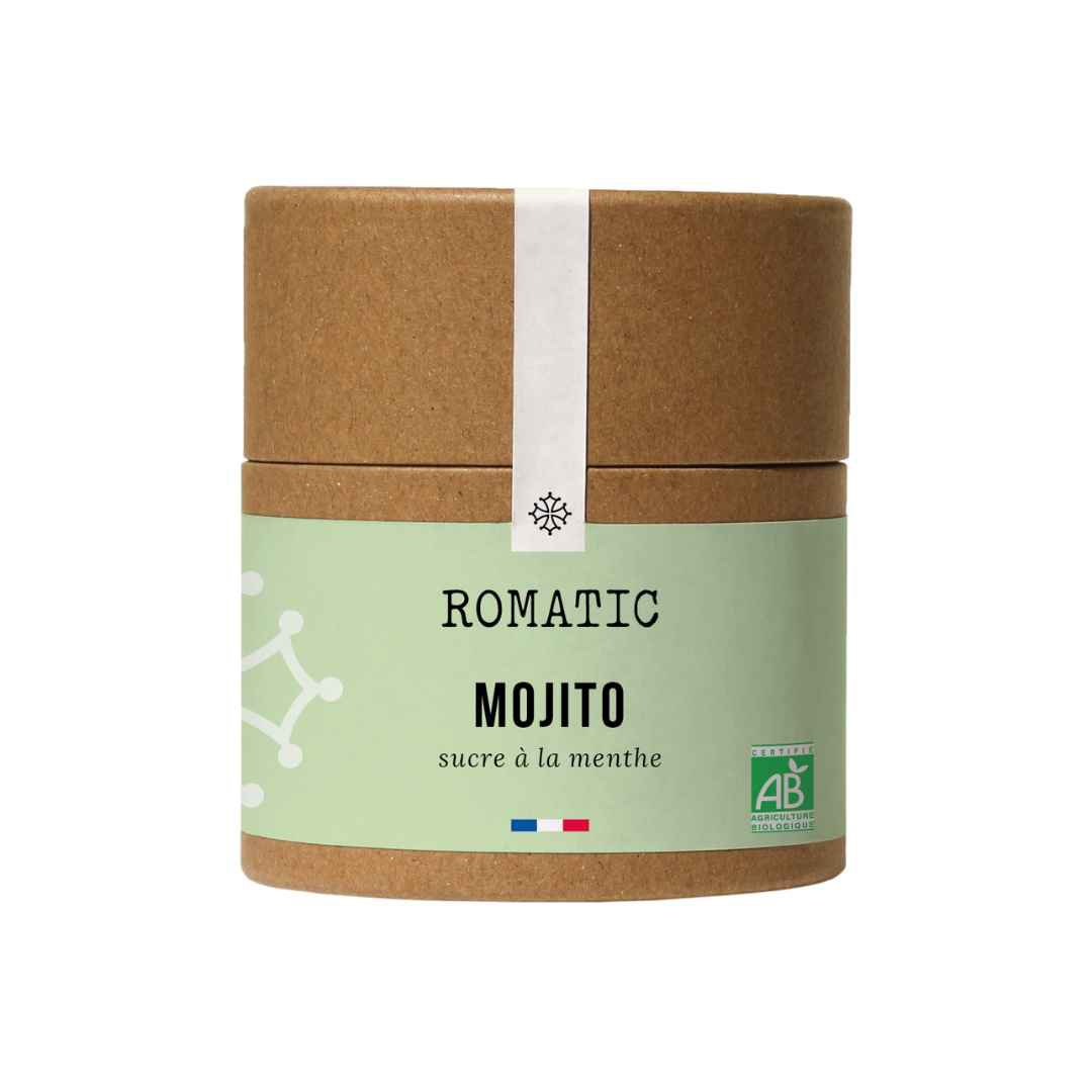 MOJITO - Organiczny cukier o smaku miętowym - 125 g