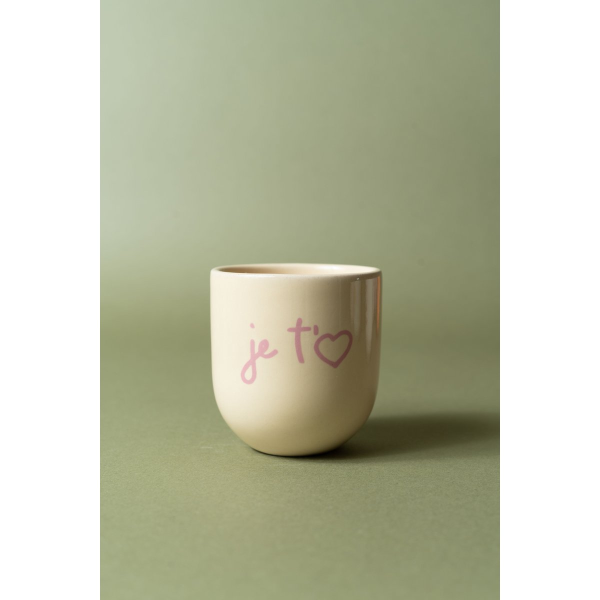 Ich liebe dich Buttergelber BECHER