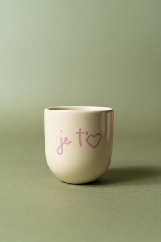 Ich liebe dich Buttergelber BECHER