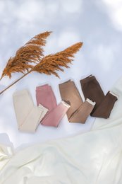 Soft, comfortable leggings in a variety of neutral colors including brown, mocca, pink, and cream. Suitable for babies and toddlers aged 2-5 years.