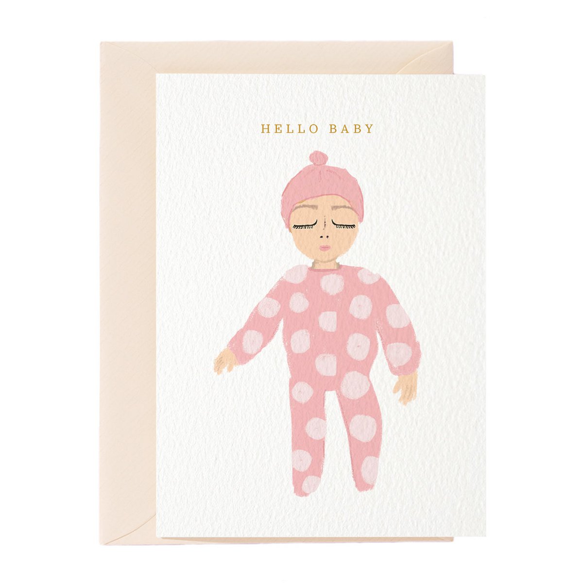 Hello Baby Girl Greeting Card