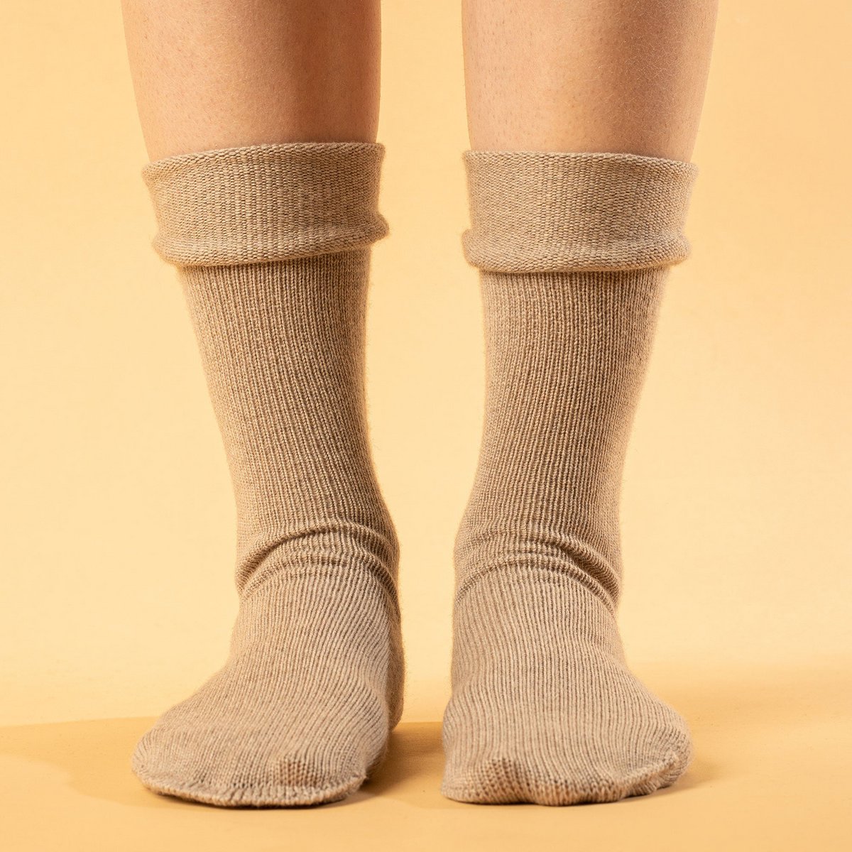 Women's Socks 2-Pack Black/Creamy beige