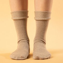 Women's Socks 2-Pack Black/Creamy beige
