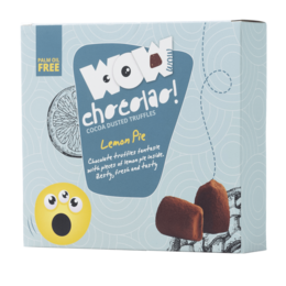 Lemon Pie Chokoladetrøfler XL æske 250g | Sprød citronchokolade