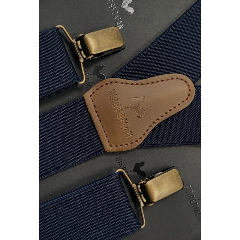 Sir Redman Braces Y-Model - Navy Blue