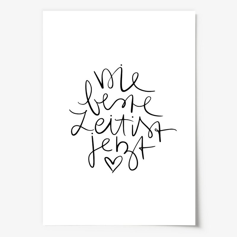 Poster: Die beste Zeit ist jetzt