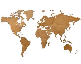 Mappa del mondo in legno - Fai da te - HDF