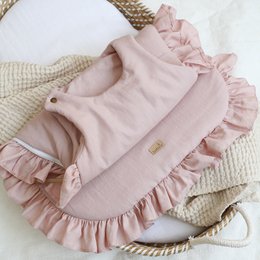 Babyschlafsack aus Leinen mit Rüschen, Babyschlafsack mit Rüschen Sommer 1 TOG, 1,5 TOG, 2,5 TOG
