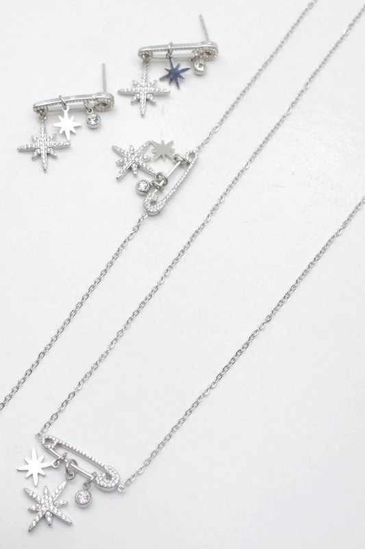 Parure de bijoux en acier inoxydable