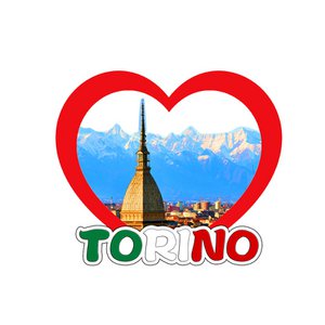 3D-geprinte souvenirmagneet Torino Mole