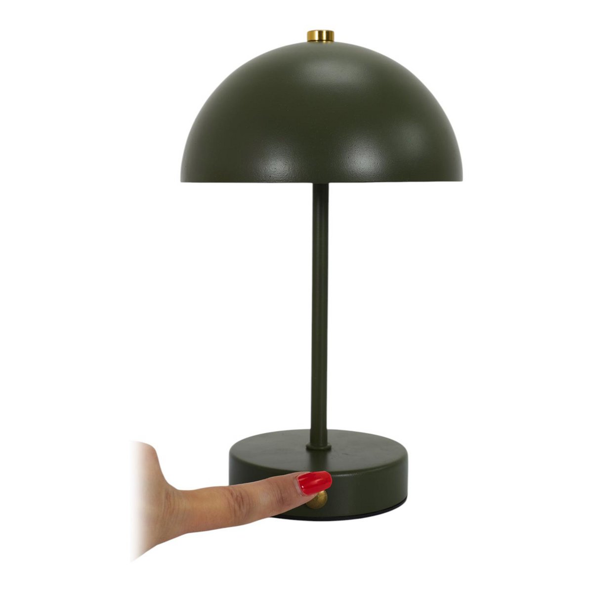 Nero Rechargeable LED Table Lamp – Wireless – Green – Touch Operation – 3 Light Modes – H25.5 cm