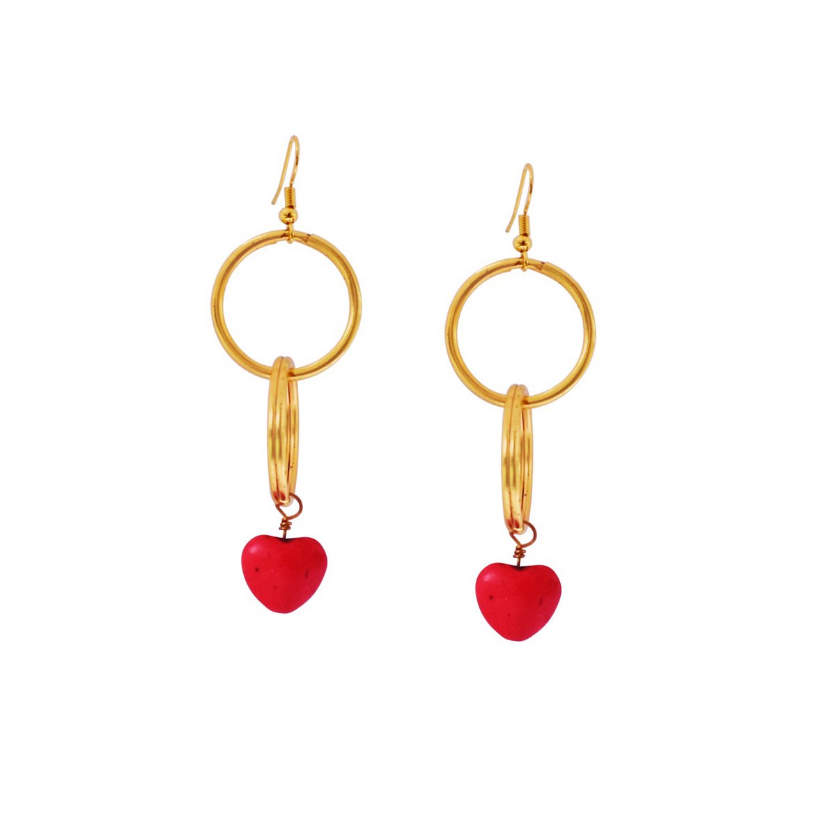 Pendientes en forma de corazón retro de los años 90, pendientes de corazón coloridos, pendientes de inspiración vintage, joyería Nostalgia | por lovebynlanla