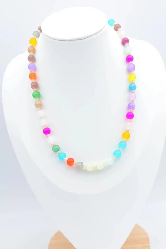 Collier sautoir fantaisie pierre
