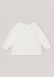 Shirt with frill - Snow white - Classic White