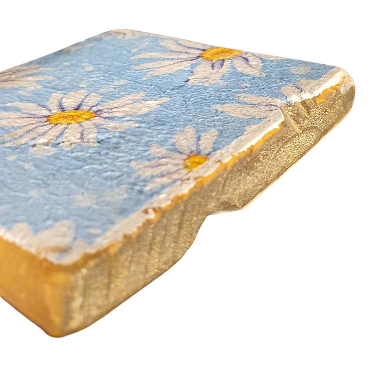 home deco old Dutch coast daisies in blue