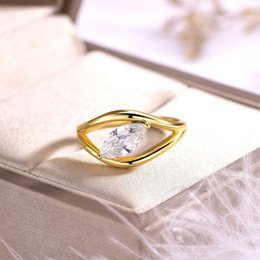 Blændende Marquise Moissanite Ring