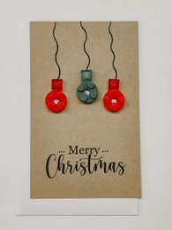 Lego Christmas card - Christmas balls