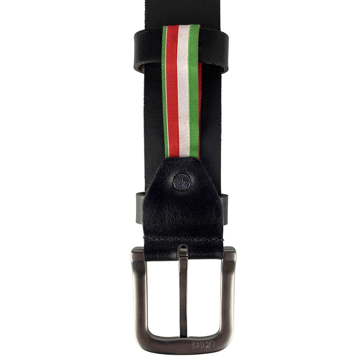 Men's or Women's Belt Black Italian Leather - 4 cm Wide Casual Leather Women's Belt Or Men's Belt
