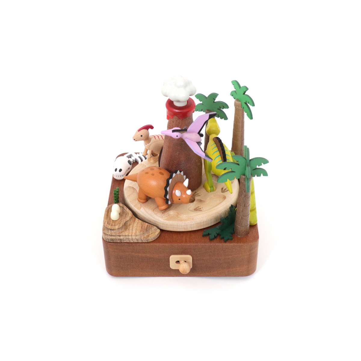 Volcano & Dinosaur Music Box n ° 48