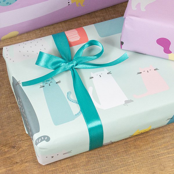 Papel de regalo para gatos