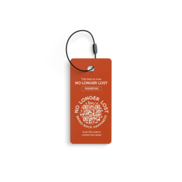 Leather keychain in dark grey, off-white, rust brown, dark blue, and yellow colors with metal ring.