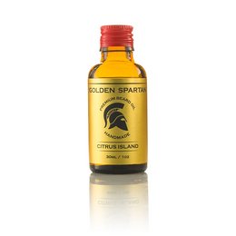 Premium beard oil with citrus and island scents. Contains natural oils to condition and nourish facial hair.
