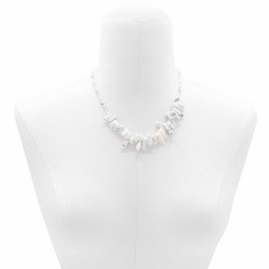 Longstone Edelsteenketting - Witte Jaspis