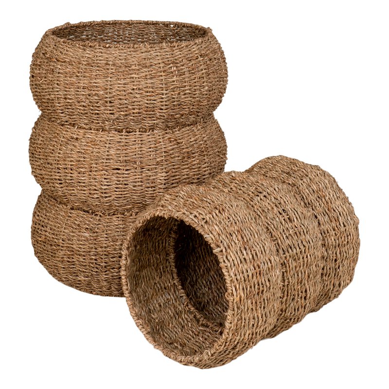 Sarbas Baskets - Natural, Seagrass, Set of 2