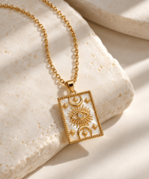 Serenity Pearl Protector – Collana Madreperla Oro