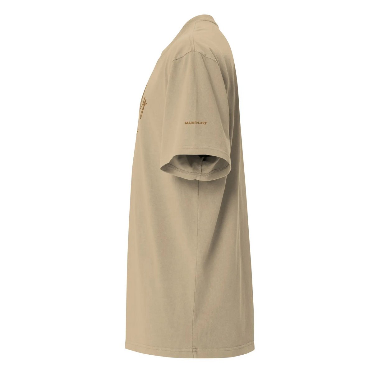Boldly You Oversized falmet t-shirt med gammelt guldbroderi