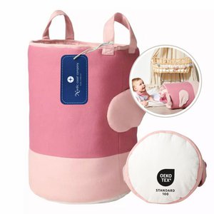 Pink Storage basket Swan 45 cm