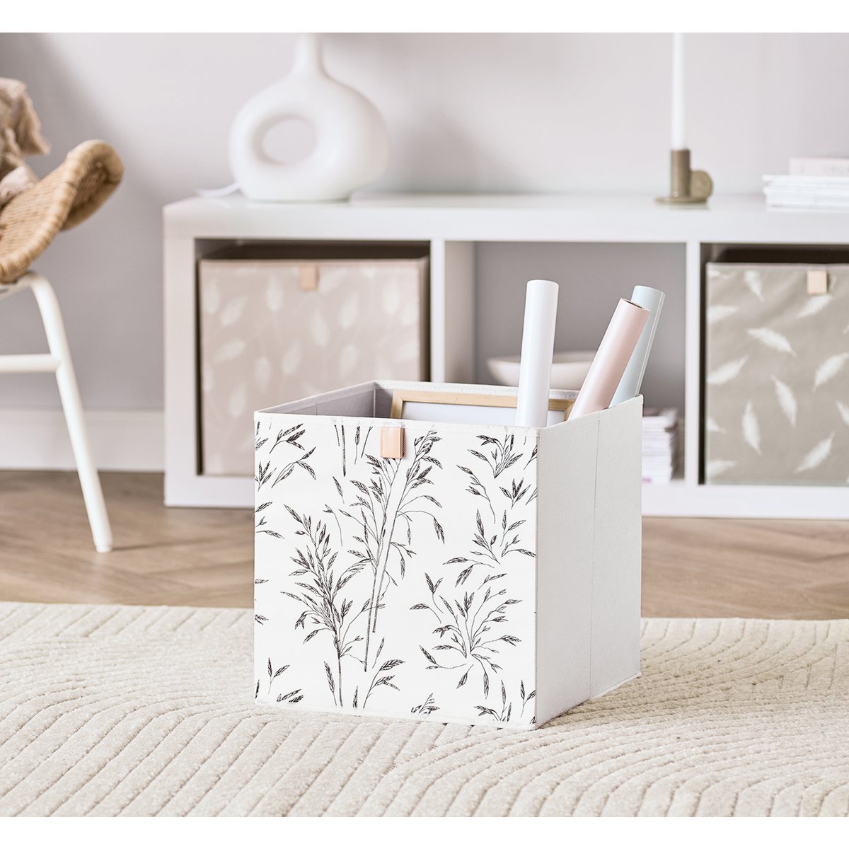 Storage box "Grass", fleece