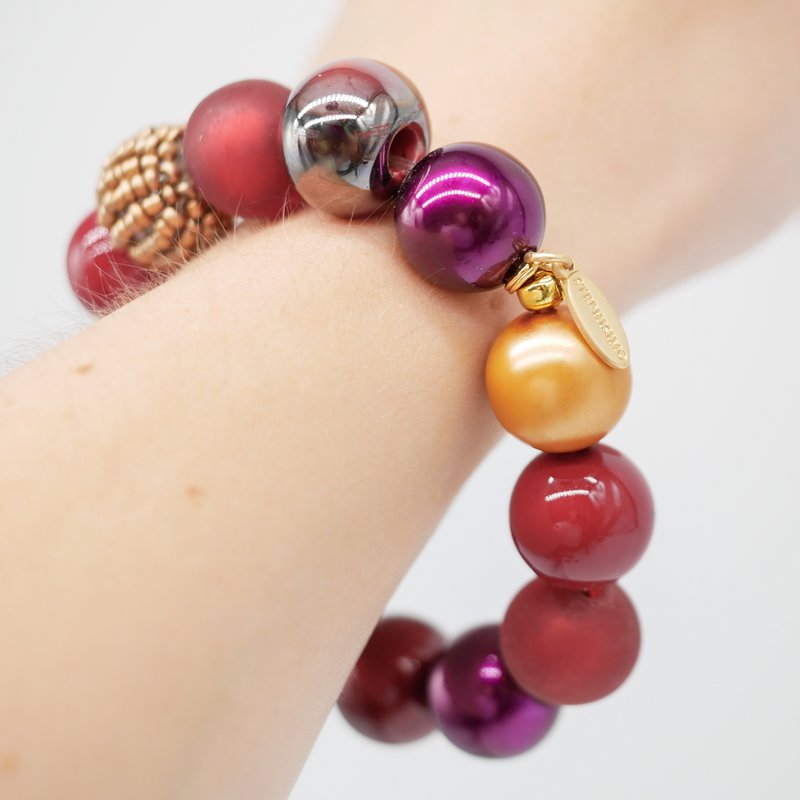 Bransoletka Stephisimo „Small Bollywood”, Berry-Gold