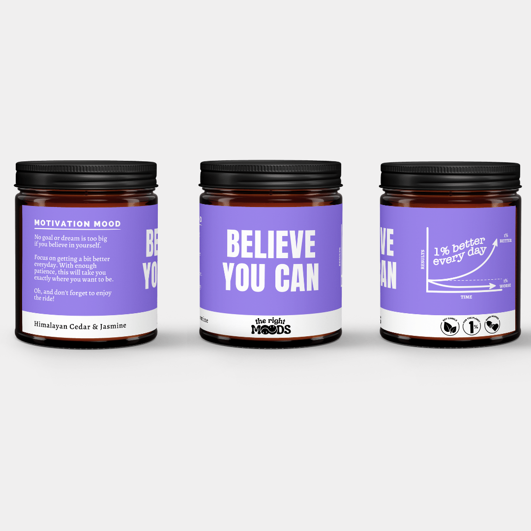 Vela de Regalo – MOTIVATION MOOD – Cera de Soja Artesanal Perfumada