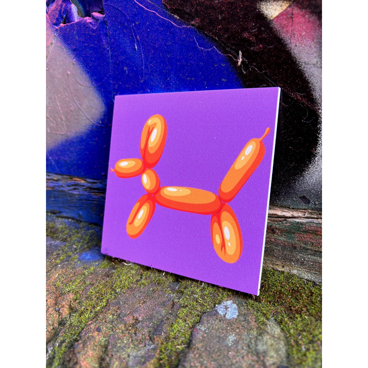 Forex Tile 10x10cm - Dog del palloncino - %23101030403