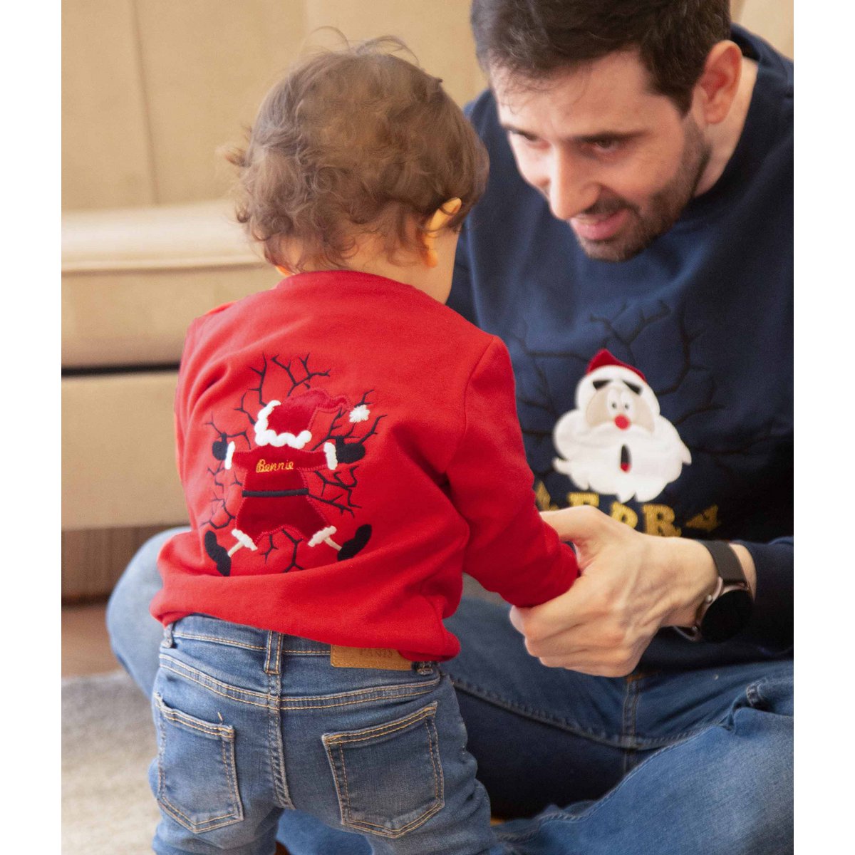 Baby Merry Christmas Embroidered Sweatshirt
