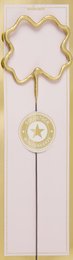 Kleeblatt gold Goldstück rosa Wondercandle® classic