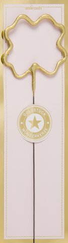 Kleeblatt gold Goldstück rosa Wondercandle® classic