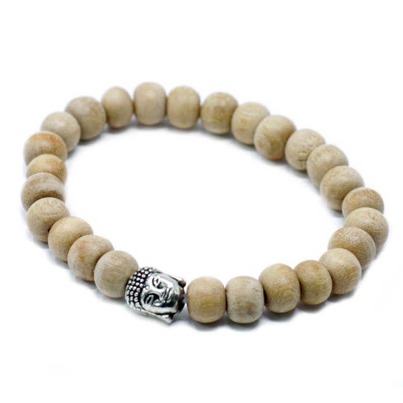 Nbang-05 - Duftende sandalperler & Buddha-armring
