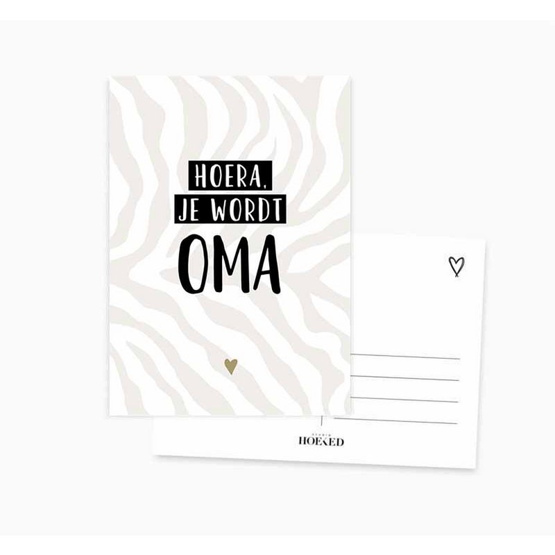 Ansichtkaart || Hoera je wordt oma