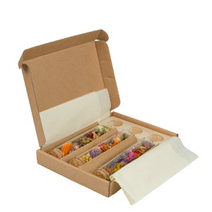 Geschenkdoos - Gedroogde Bloemen - Boodschap in een Doosje - Groot