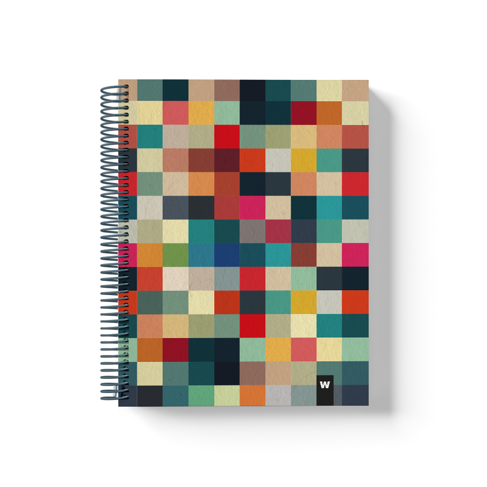 Farverige spiralnotesbøger | Pixel