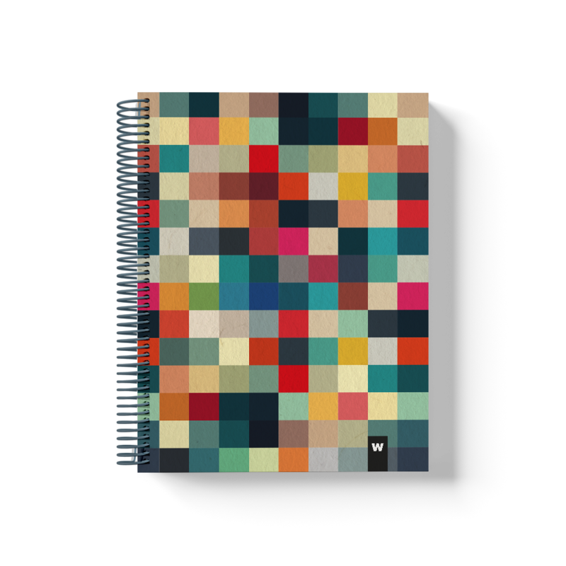 Farverige spiralnotesbøger | Pixel
