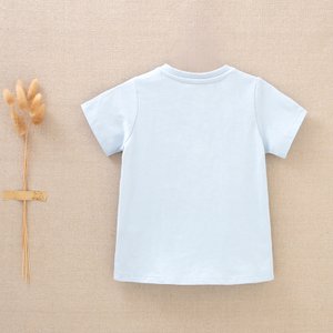 Babyjongens t-shirt met korte mouwen en nijlpaardtekening I62-26305084