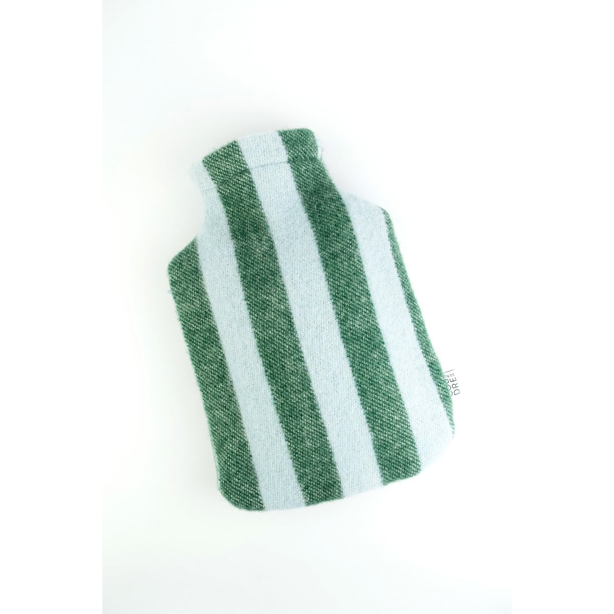Hot water bottle cover STRIPES sky / forest