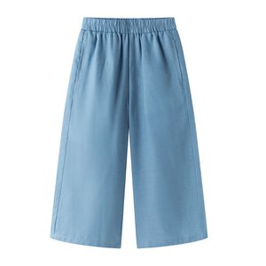 Lange blaue Leinenhose für Mädchen 3-9A mit Taschen JGV96763