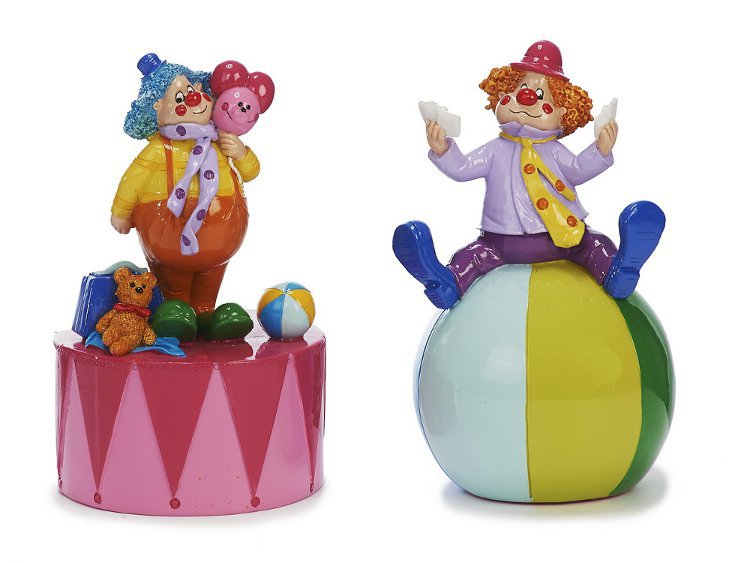 Poly money box clown 10x10x16cm