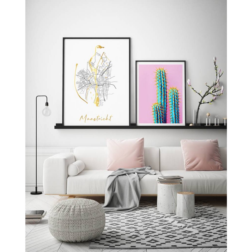 Map City Village of your choice - Gold foil / Silver foil / Copper foil