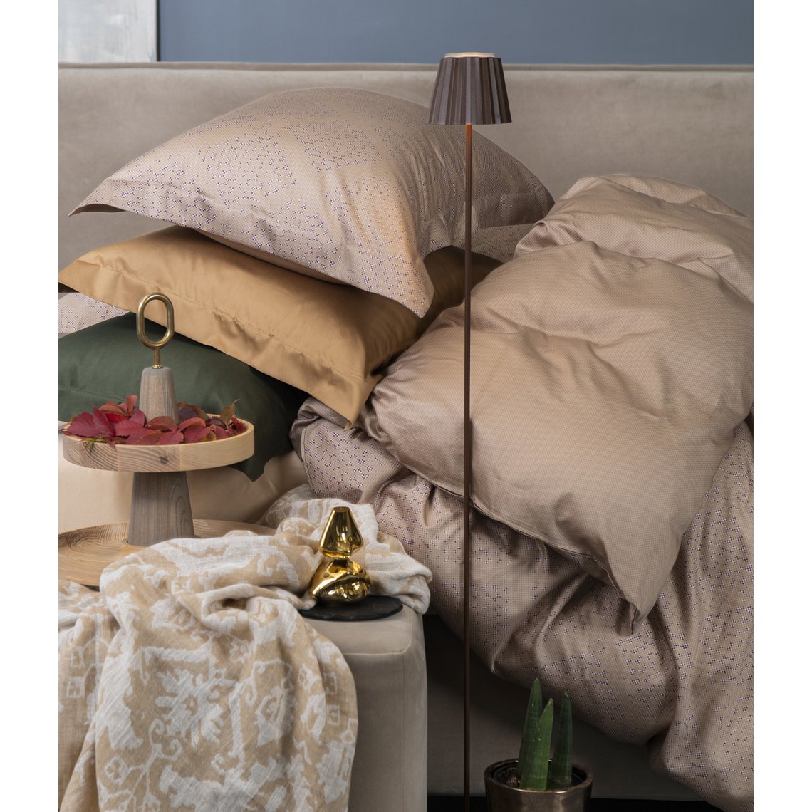 Bed Linen Set Mesh Mesh Beige/Mesh Back Beige